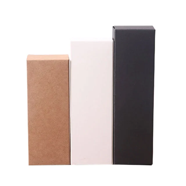 Wit Zwart Kraft Paper Lipstick Essentiële oliebox Druppelaar Cosmetica Gift Paper Box